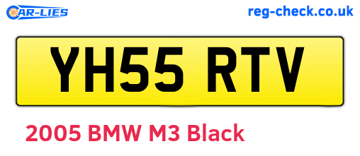 YH55RTV are the vehicle registration plates.