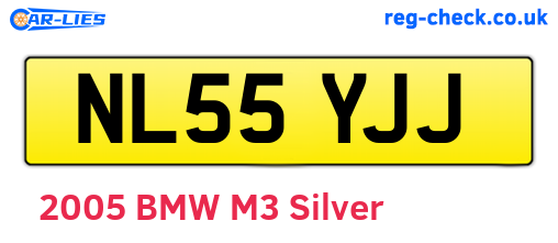 NL55YJJ are the vehicle registration plates.