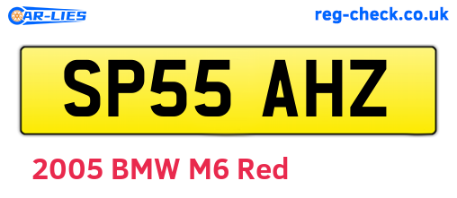 SP55AHZ are the vehicle registration plates.