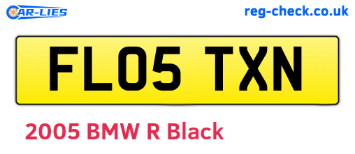 FL05TXN are the vehicle registration plates.