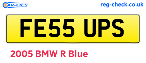 FE55UPS are the vehicle registration plates.