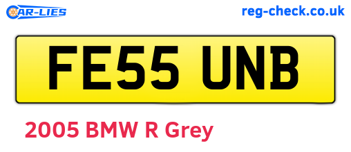 FE55UNB are the vehicle registration plates.