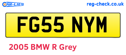 FG55NYM are the vehicle registration plates.