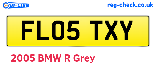 FL05TXY are the vehicle registration plates.