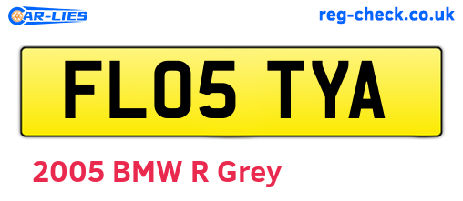 FL05TYA are the vehicle registration plates.