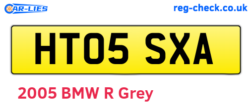HT05SXA are the vehicle registration plates.
