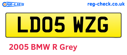 LD05WZG are the vehicle registration plates.