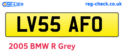 LV55AFO are the vehicle registration plates.