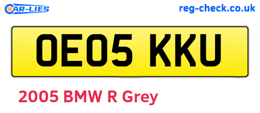 OE05KKU are the vehicle registration plates.