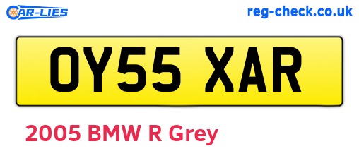 OY55XAR are the vehicle registration plates.