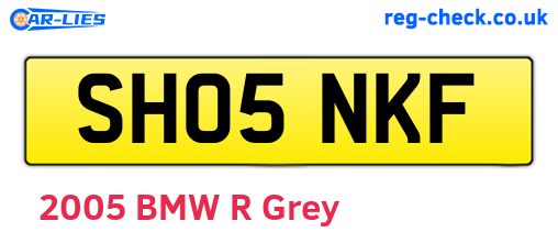 SH05NKF are the vehicle registration plates.