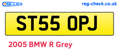 ST55OPJ are the vehicle registration plates.