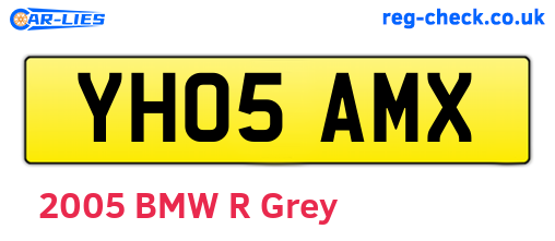 YH05AMX are the vehicle registration plates.