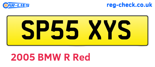 SP55XYS are the vehicle registration plates.