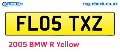 FL05TXZ are the vehicle registration plates.