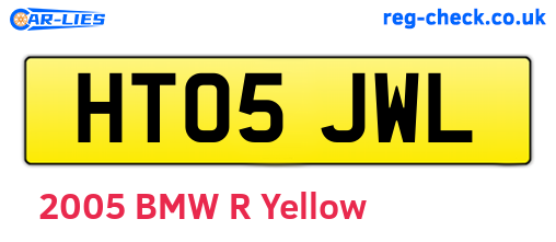 HT05JWL are the vehicle registration plates.