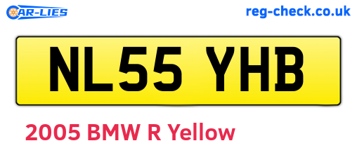 NL55YHB are the vehicle registration plates.