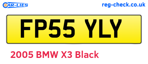 FP55YLY are the vehicle registration plates.