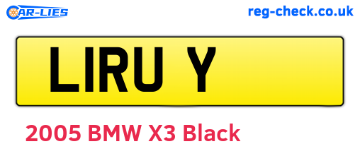L1RUY are the vehicle registration plates.