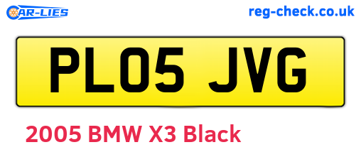 PL05JVG are the vehicle registration plates.