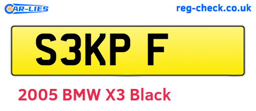 S3KPF are the vehicle registration plates.