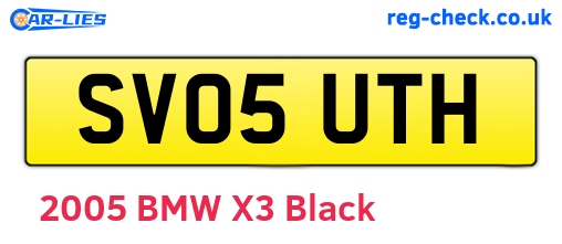 SV05UTH are the vehicle registration plates.