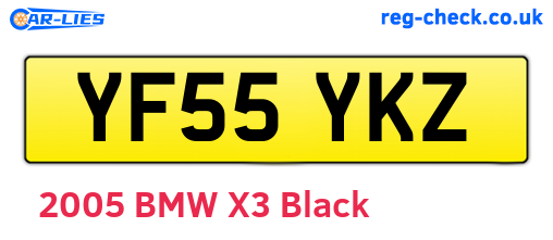 YF55YKZ are the vehicle registration plates.