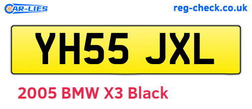 YH55JXL are the vehicle registration plates.