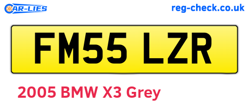 FM55LZR are the vehicle registration plates.
