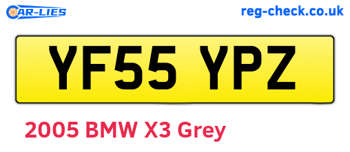 YF55YPZ are the vehicle registration plates.