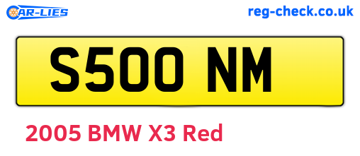 S50ONM are the vehicle registration plates.