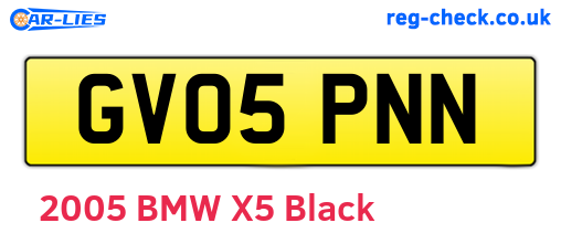 GV05PNN are the vehicle registration plates.