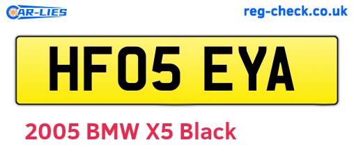 HF05EYA are the vehicle registration plates.