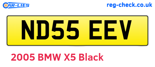 ND55EEV are the vehicle registration plates.
