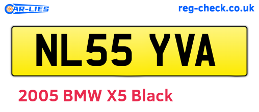NL55YVA are the vehicle registration plates.
