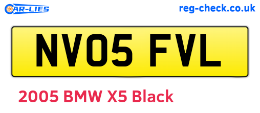 NV05FVL are the vehicle registration plates.