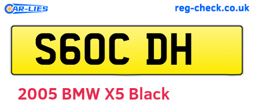 S60CDH are the vehicle registration plates.