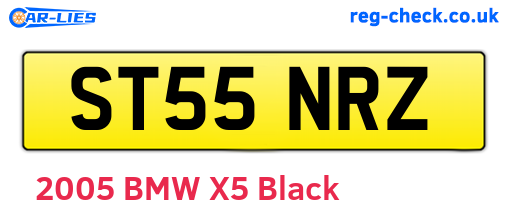ST55NRZ are the vehicle registration plates.