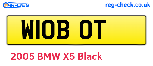 W10BOT are the vehicle registration plates.