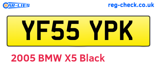 YF55YPK are the vehicle registration plates.