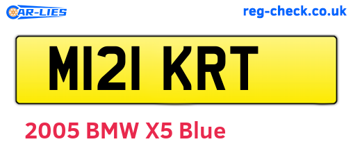 M121KRT are the vehicle registration plates.