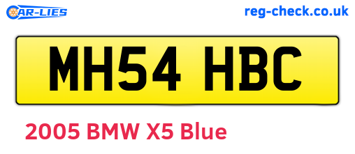 MH54HBC are the vehicle registration plates.