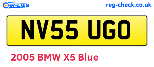 NV55UGO are the vehicle registration plates.
