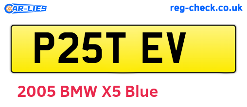 P25TEV are the vehicle registration plates.