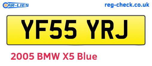 YF55YRJ are the vehicle registration plates.
