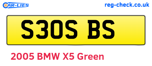 S30SBS are the vehicle registration plates.