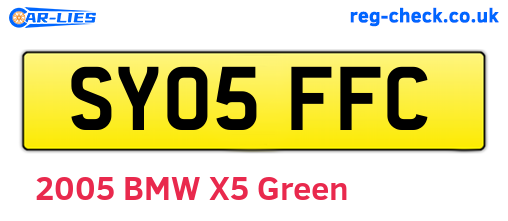 SY05FFC are the vehicle registration plates.