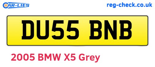 DU55BNB are the vehicle registration plates.