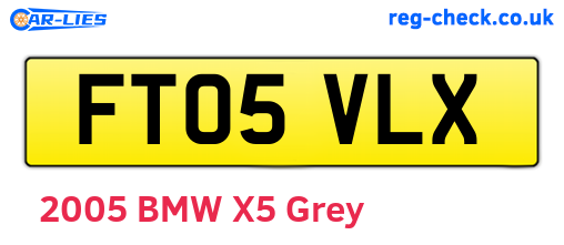 FT05VLX are the vehicle registration plates.