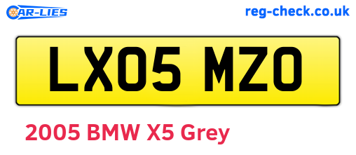 LX05MZO are the vehicle registration plates.